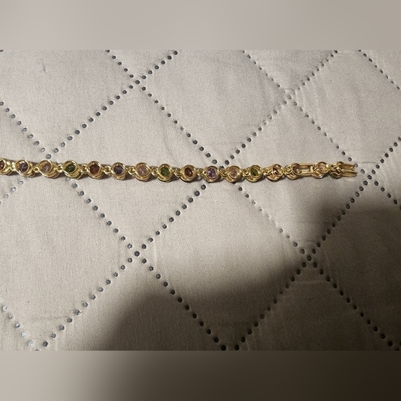 𝅺WOMEN'S Fashion  Multi-color Gemstones Bracelet - Picture 5 of 7